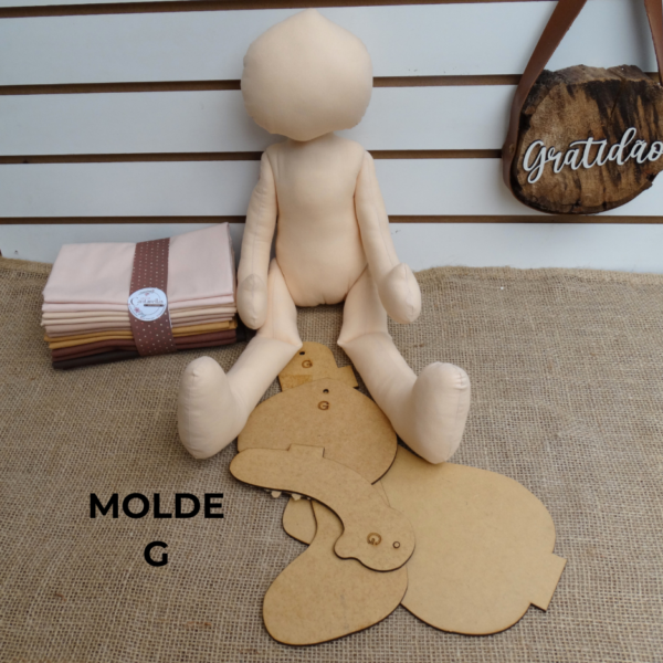 MOLDE EM MDF CORPINHO BONECA TRIO P M G - Image 5