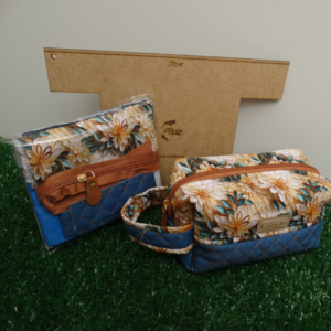 KIT MATERIAL COMPLETO COM MOLDE EM MDF NECESSAIRE BOX