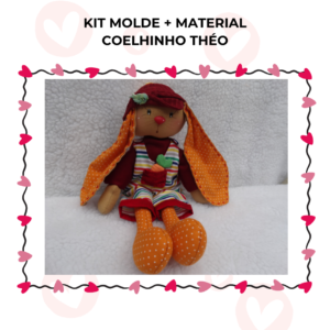 KIT MOLDE + MATERIAL COELHINHO THÉO