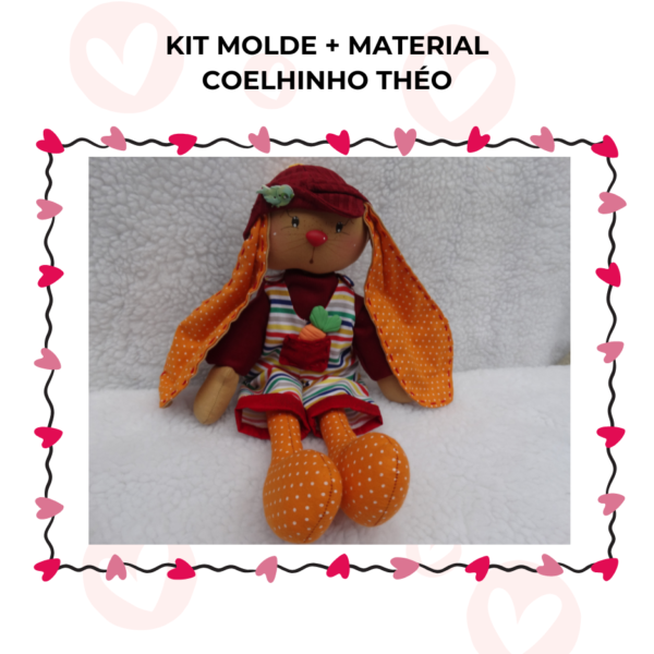 KIT MOLDE + MATERIAL COELHINHO THÉO